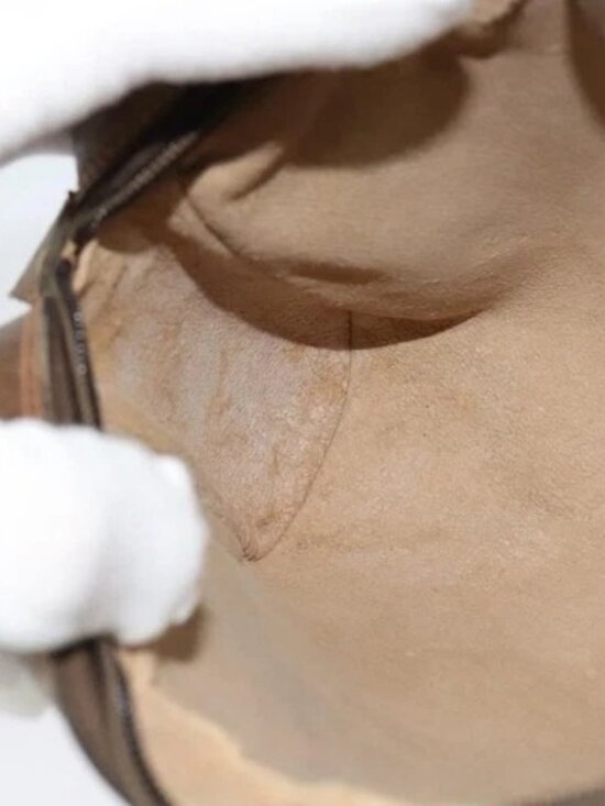 GUCCI GG Supreme Web Sherry Line Clutch Bag PVC Beige Gold 84 01 012 Auth BA803 - Picture 11 of 16